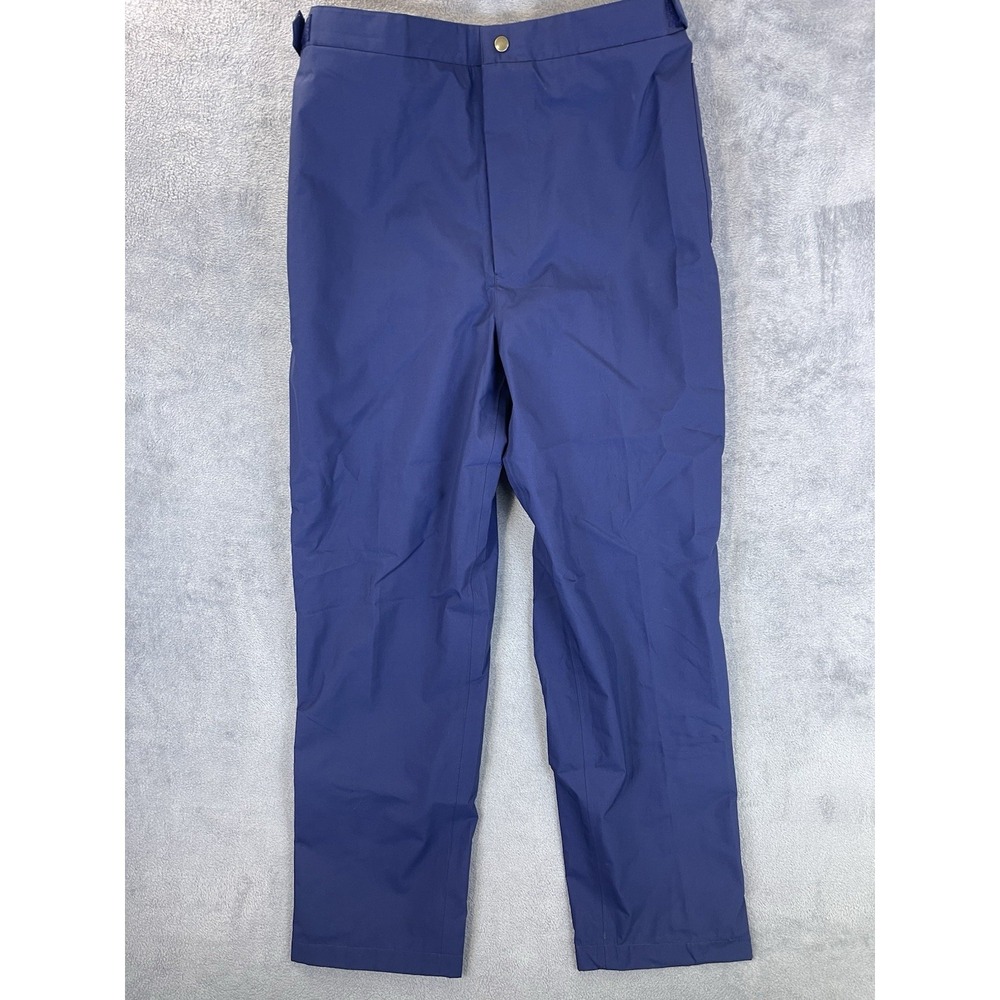 Tourney Gore Tex Pants Mens Blue XL (34x32) Adjustable Golf Waterproof Windproof
